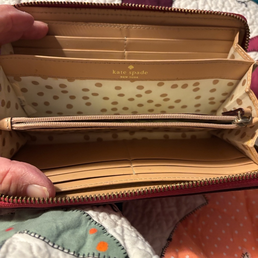 Kate Spade Fuchsia Leather Wallet - Picture 6 of 6